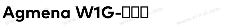 Agmena W1G字体转换